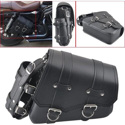 Universal Retro Motorcycle Saddlebag Vintage Tool Luggage Saddle Bag For Honda/Yamaha/Suzuki