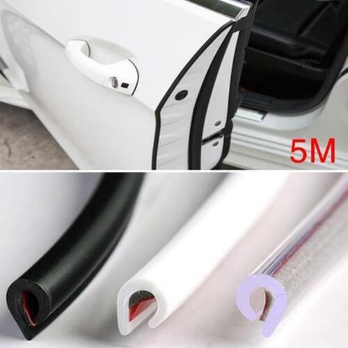 5m Universal Car Door Protector Auto Car Door Edge Guard Protector Cover Moulding Trim Strip Line