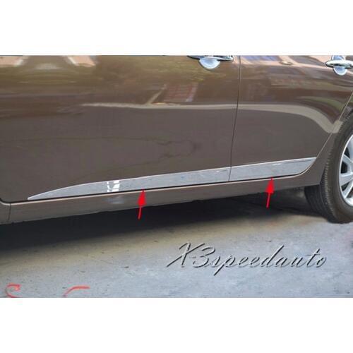 High Quality Chromed Side Molding Trim Cover Trim For Nissan Sentra Sylphy 2012 2013