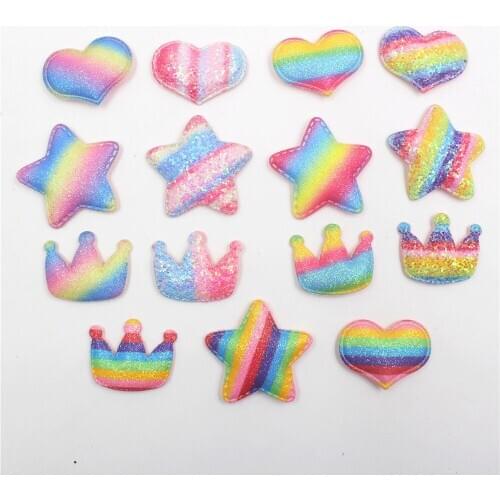 10pcs Colorful gold powder childrens jewelry handmade diy childrens hair accessories hairpin hairpin S-19111820