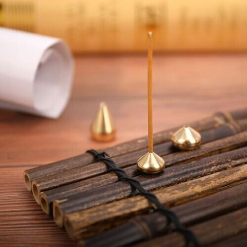 1pc High Quality Brass Incense Burner Holder for Incense Stick Coil Bottle Gourd Shaped Copper Incense Holder