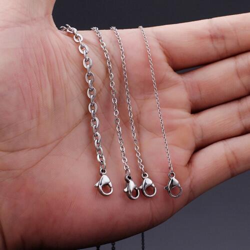 12pcs Lot 2mm 24'' Fashion Oval Link chain Necklace Stainless steel Chain strong JEWELRY