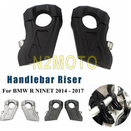 2 Pcs Aluminum Handle Bar Clamp Raised Extend Handlebar Mount Riser For BMW R NINET 2014 2015 2016 2017 R NINET R 9T Motorcycle