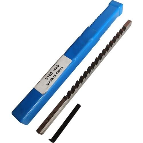 3/16 B Push-Type HSS Keyway Broach Inch Size with Shim Broaching Cutter Cutting Tools for CNC Machine
