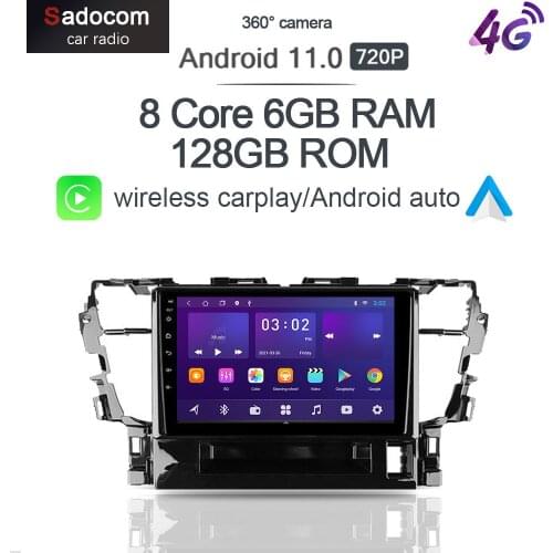 360 Panoramic Camera 6G+128G Android 10.0 Car DVD Player GPS MAP WIFI Bluetooth 5.0 RDS Radio For Toyota Alphard H30 2015 - 2020