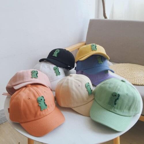 Cartoon Dinosaur Baby Baseball Caps Soft Cotton Baby Boys Girls Sun Hat Spring Summer Outdoor Adjustable Kids Children Hats