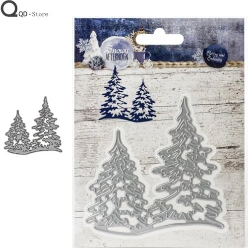 Two Trees Model Cutting Dies Stamps Dies Scrapbooking Mold Cut Handmade Tools DIY Craft Decoration Metal Cutting Dies New 2020