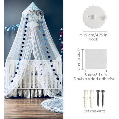 Ins new Nordic dream childrens princess bed nets princess wind childrens tent baby bed account yarn