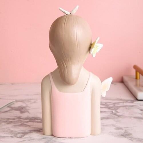 Beautiful Butterfly Girl Sculptures Vases Countertop Vases Home Decor Gift Flowers Vases Ornaments For Home Office JAN88
