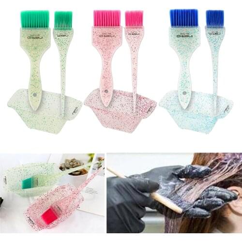 Hair Dye Brush Bowl DIY Hair Dyeing Kit Hair Coloring Tools Hairdressing Hairstyling