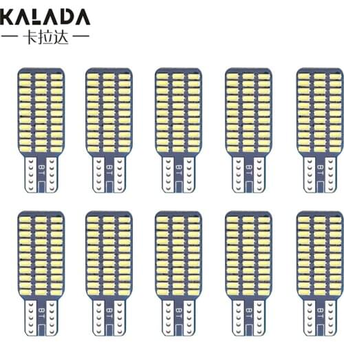 10X Multi 3014SMD T10 W5W 194 Socket Ice Blue Color Interior Reading Lamp Width Light Vehicle Diode For 12V Car Door Trunk Light