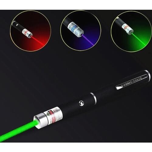 Laser Pointer Laser Sight Pen Green Blue Red Dot Laser Light Pen Powerful Military Pointer Lazer 5MW High Power Survival-Tool