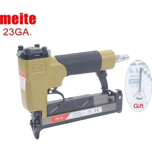 Meite 23GA. P616 Pneumatic Nailing Gun Air Stapler Gun Nailer Tools 6-16MM