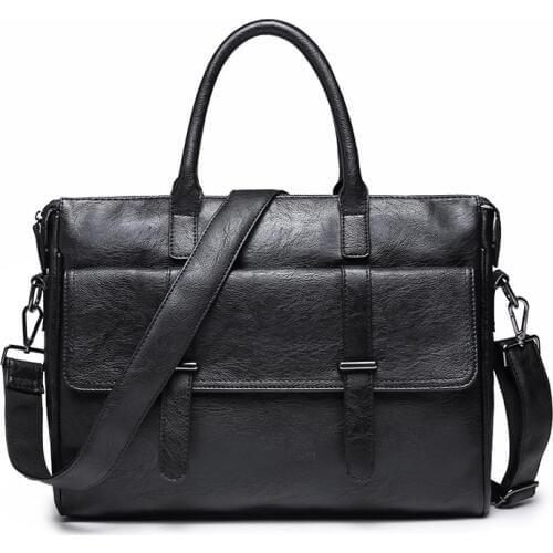 Men Laptop Bag Briefcase Fashion Mens Business Bags Casual Leather Messenger Bags for Men handbag totes sac Teczka bolsa