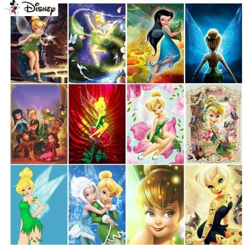Disney 3D Diamond Painting "Cartoon wonderful fairy"DIY Full Rhinestones Drill Cross-stitch Kits Square Round Diamond Embroidery