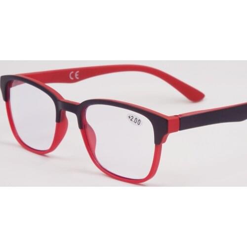 CLC 2021 Square Matte Light Reading Glasses Men Women Readers Eyeglasses Eyewear Unisex Presbyopic +1.0~+3.5 Anti Blue Light