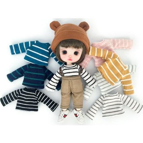 HOUZIWA OB11 Clothes 1/12 BJD Doll Accessories Doll Shirt Clothes For OB11 Doll
