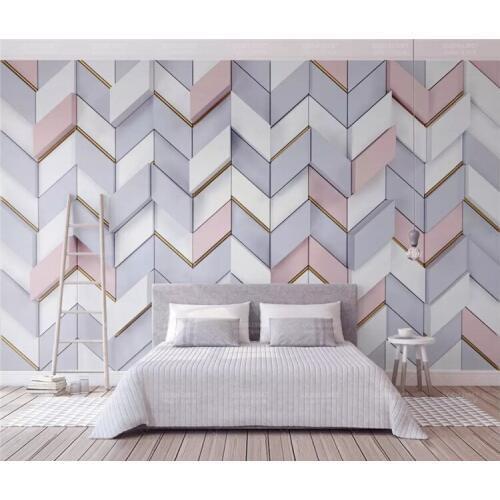 Custom 3d three-dimensional environmentally friendly minimalist mosaic TV background wallpaper wall papers home decor