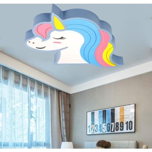 Childrens Room Ceiling Lamp Simple Modern Cartoon Room Lamp Personalized Creative Bedroom Led Lamp For Boys And Girls nordic