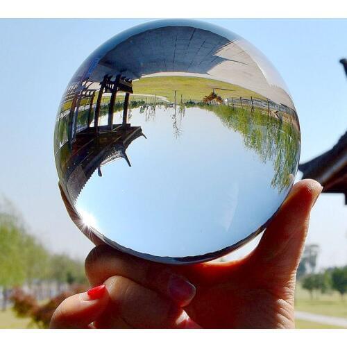 Clear Glass Crystal Ball Healing Sphere Photography Props Gifts 30-50mm Home Decoration new Artificial Crystal Decorative Balls