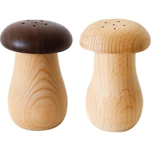 Automatic Dispensers For Kitchen Toothpick Holders Portable Mushroom Wooden Toot