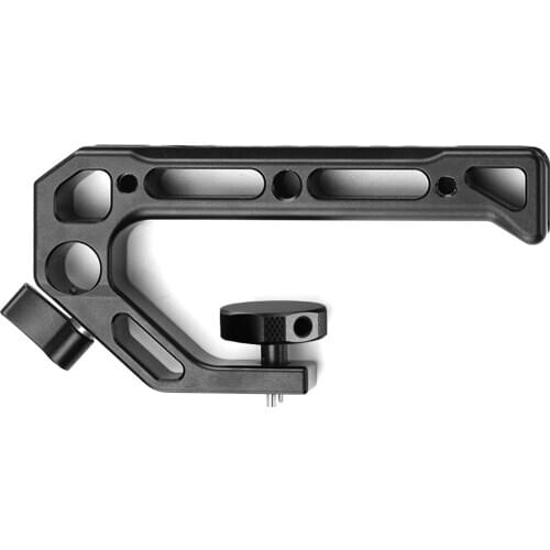 UURig Camera Top Handle Handgrip with Cold Shoe Mounts 15mm Rod Clamp 3/8" Screw for Microphone Lights Monitor Camera Rig Cage