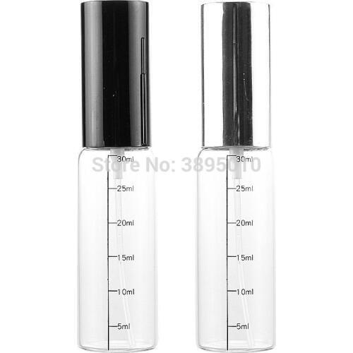 30ml Glass Perfume Scale Bottle Clear Glass Spray Bottle Cosmetic Empty Parfum Packaging Bottle F338