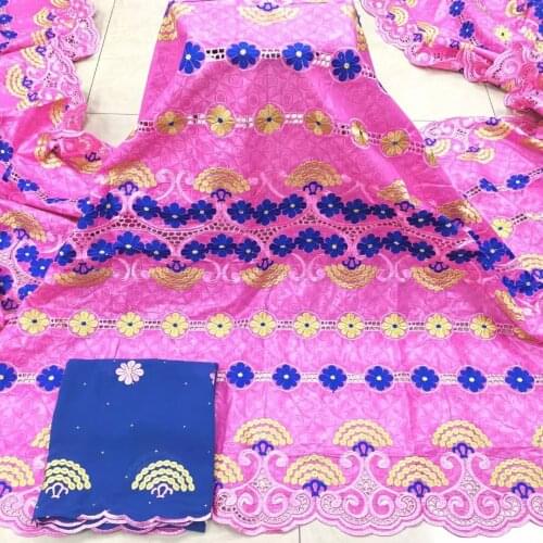 Tissu african bazin riche fabric french lace 100%cotton embroidery lace bazin riche brode material nigerian fabric 7yards