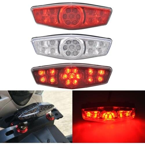 12v Tail Light Universal LED Taillight Running Brake Light Universal Fit For Harley Yamaha Bobber Choppers Suzuki Honda