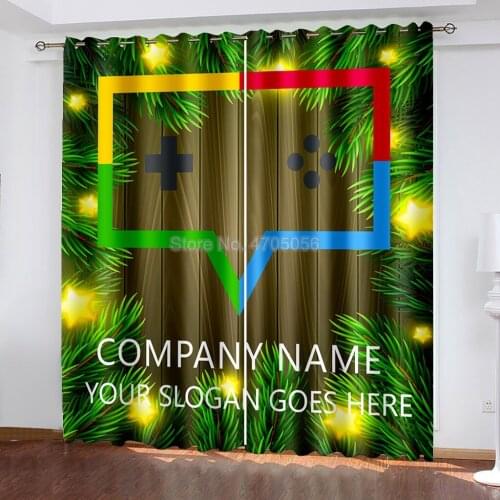 Gamepad Shading Curtain for Bedroom Living Room Anime Window Drapes Boys Girls Gifts Blackout Insulation Polyester Curtains