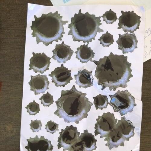 1Pcs car sticker 3D bullet hole funny decal FOR Toyota Camry Corolla RAV4 Yaris Honda CRV Accord Odeysey Crosstour FIT Jazz City