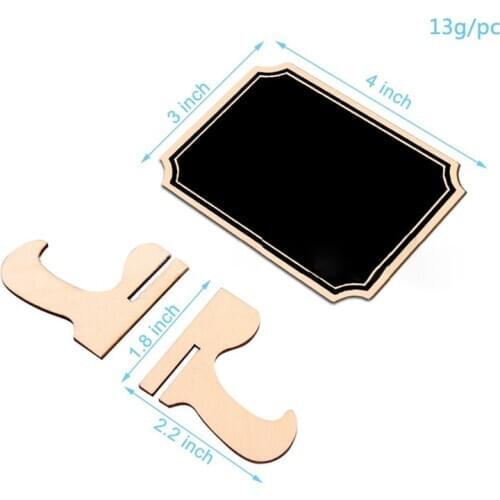10pcs Chalkboard Message Sign with Hang String Wooden Mini Blackboard Wedding Party Decoration Marriage Supplies 10*7.5cm