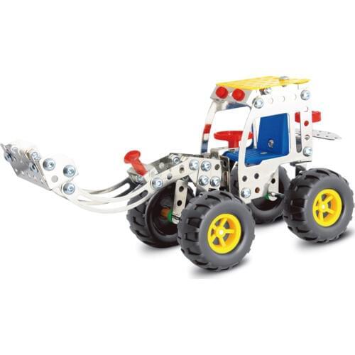 139Pcs Medium Excavator Shape Educational Assembling Toys DIY Steam Stem Toy For Children Assembly Model Building Kits For Kids