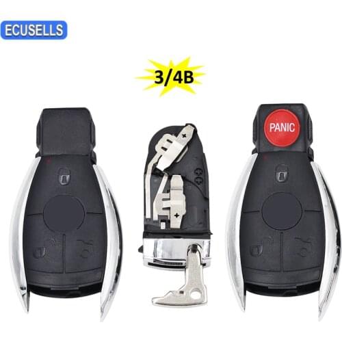 3 Button Remote Smart Car Key Shell Case Housing For Mercedes Benz W211 A C E G S SL ML GML CLK SLK with Small Key Uncut Blade