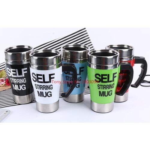 450ml Coffee Milk Automatic Mixing Cup Self Stirring Mug Stainless Steel Thermal Cup Electric Lazy Smart Double Insulated Cup