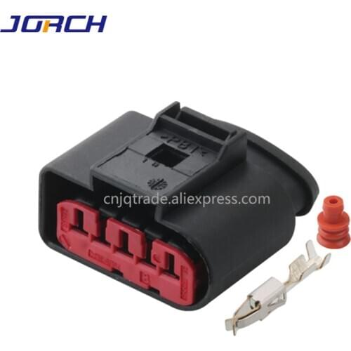 MAF 5 Pin Connector Adapter Mass Air Flow Sensor For VW Golf 99-01 1J0 973 775A 1J0973775A DJ7056-3.5-21