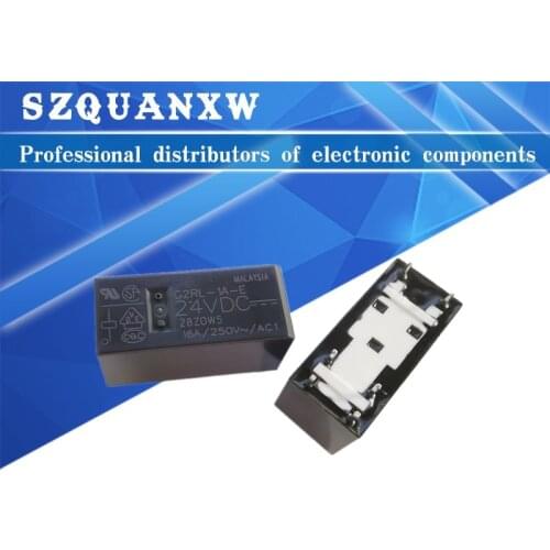 5PCS RELAY6PIN G2RL-1A-E 12VDC G2RL-1A-E 24VDC G2RL-1A-E 12V 24V 16A Brand new and original relay