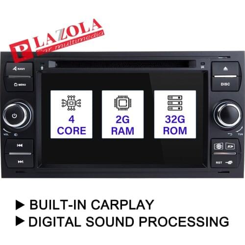 7" IPS SCREEN Android 10 2Din Car Multimedia Player for Ford Focus Fiesta C-Max S-Max Fusion Transit Kuga 2005-2007 DSP WIFI