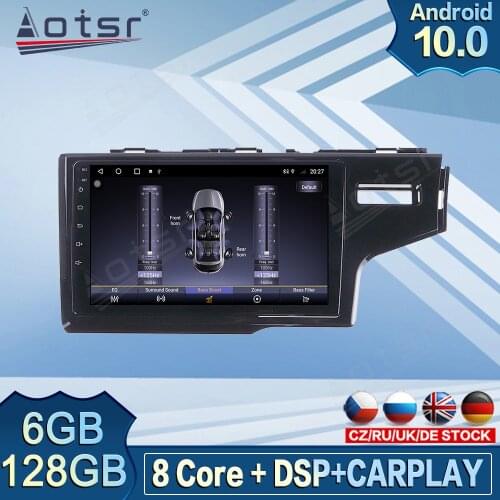6GB 128GB Car Multimedia DVD Player For Honda Fit RHD 2014 - 2017 GPS Navigation Android Radio Tape Recorder Head Unit Screen