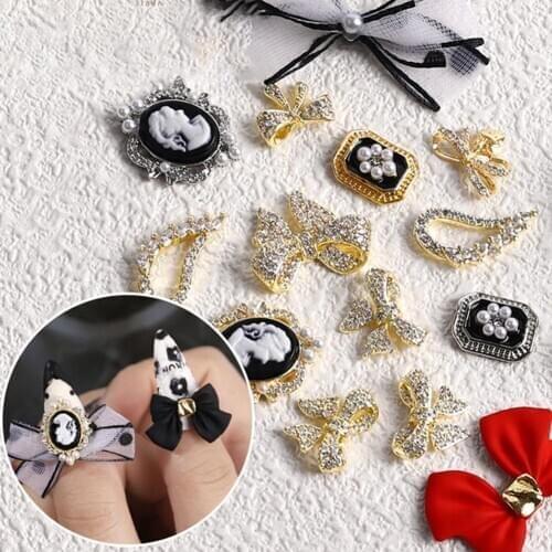 Nail Art Decoration Craft 3D Stereo Self-adhesive Long Lasting Bowknot Nail Art Decoration for Women Daily Life