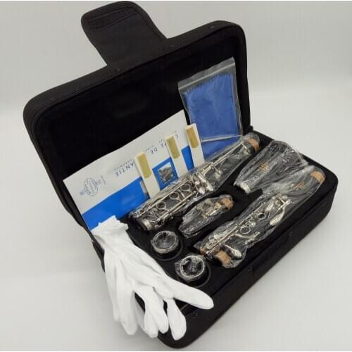 New MFC Professional Bb Clarinet E12F Bakelite Clarinets Nickel Silver Key Musical Instruments Case Mouthpiece Reeds