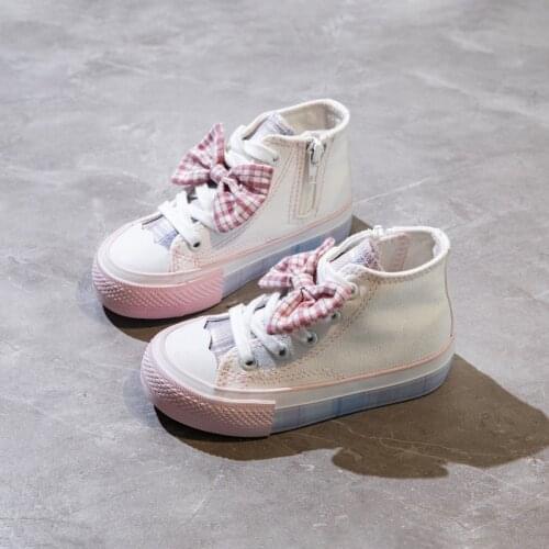 2021 Ins New Spring Children Canvas Shoes Girls Basic Sneakers Children Fashion Shoes Size 24-37 Sneakers