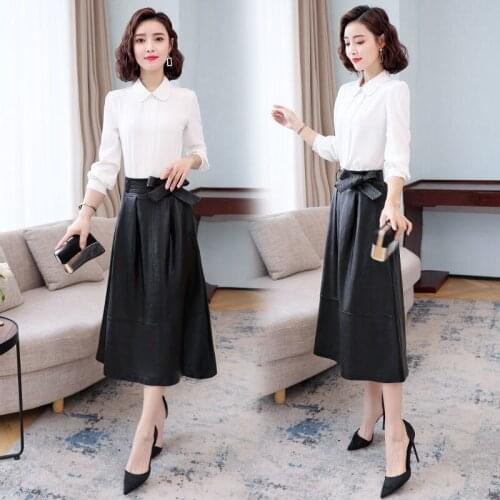 Luyaoskyen Women's Leather Skirts