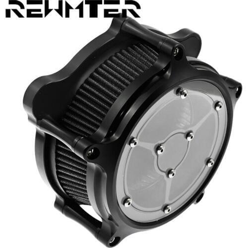 Motorcycle Gray Air Cleaner Intake Filter Kit For Harley XL Sportster 91-17 Touring Road Glide 08-16 Softail 2000-2018