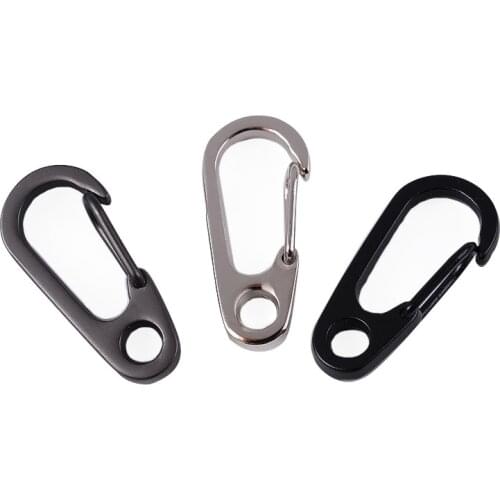 2021 New Hot Practical 2/1PCS Spring Buckle Snap Alloy Nickel-free Plating Key Ring Carabiner EDC Hook Climbing Equipment