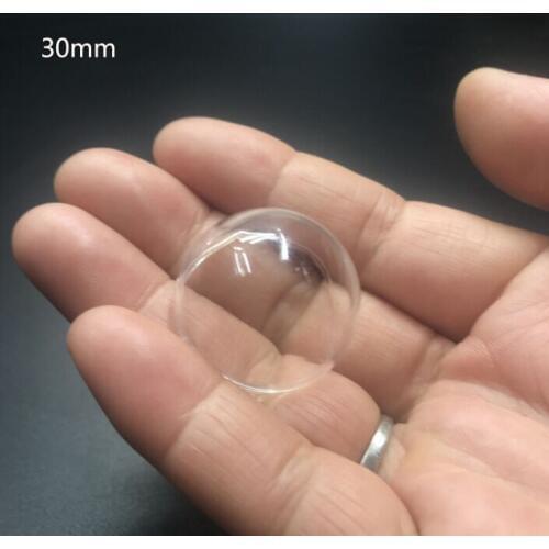30mm hollow half round glass globe bubble glass dome cover bottle diy vial pendant necklace handmade findings charms 500pcs