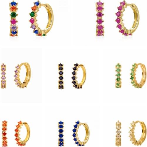 Simple Lovely Huggies Small Hoops Earrings 925 Silver Ear Buckle Earring for Girls Boho Classic Minimal Charming Earring Jewelry