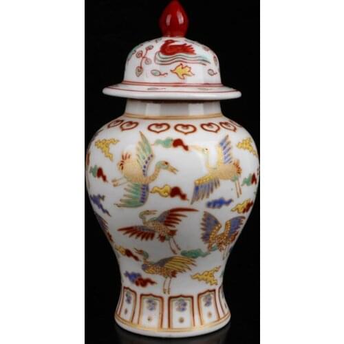 China seiko Colored glaze ceramic tank crafts statue