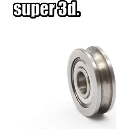 1pcs U604ZZ groove deep groove ball bearing 4x13x4mm Walking guide rail bearings for 3D printer