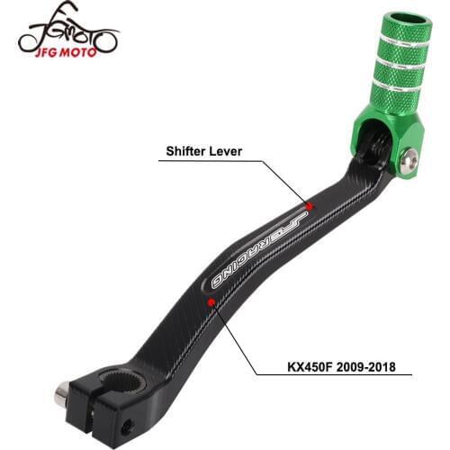 Motorcycle CNC Folding Tip Gear Shift Shifter Lever For KAWASAKI KX450F KX 450F 450 F 2009 2010 2011 2012 2013-2018 Dirt Bike